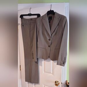 The Limited Taupe Pinstripe Women's Pantsuit